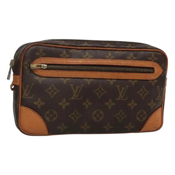 LOUIS VUITTON Monogram Marly Dragonne GM Clutch Bag M51825 LV Auth BA3510 - Picture 1 of 16